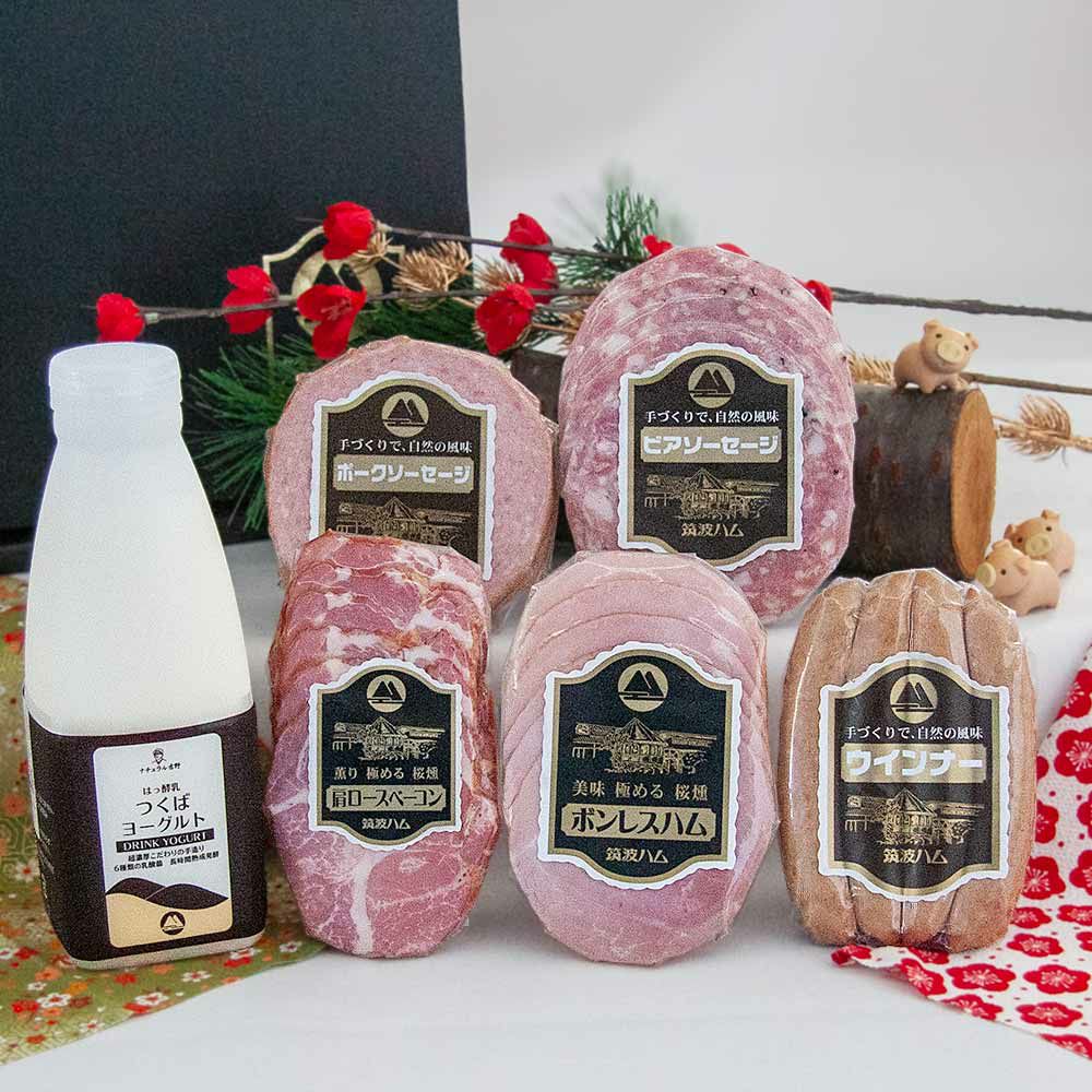 お歳暮ギフトからくさ ハム ベーコン ソーセージ ドリンクヨーグルト