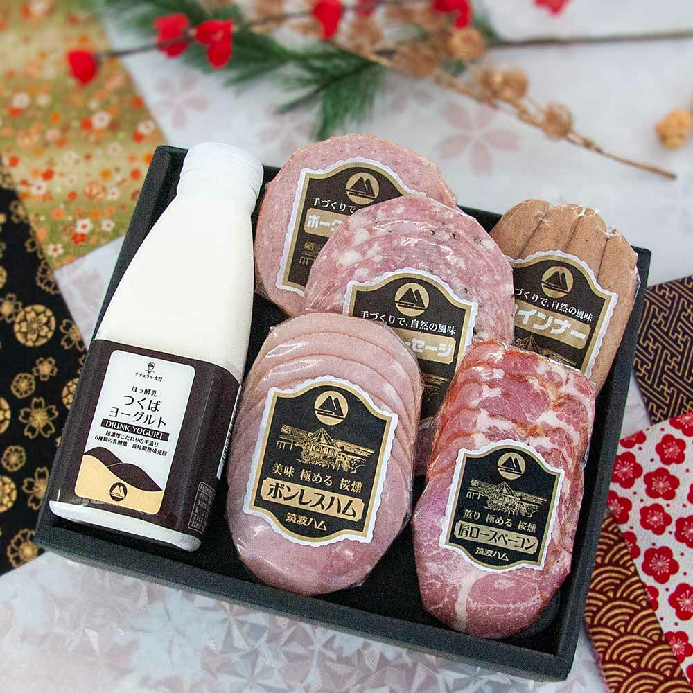 お歳暮ギフトからくさ ハム ベーコン ソーセージ ドリンクヨーグルト